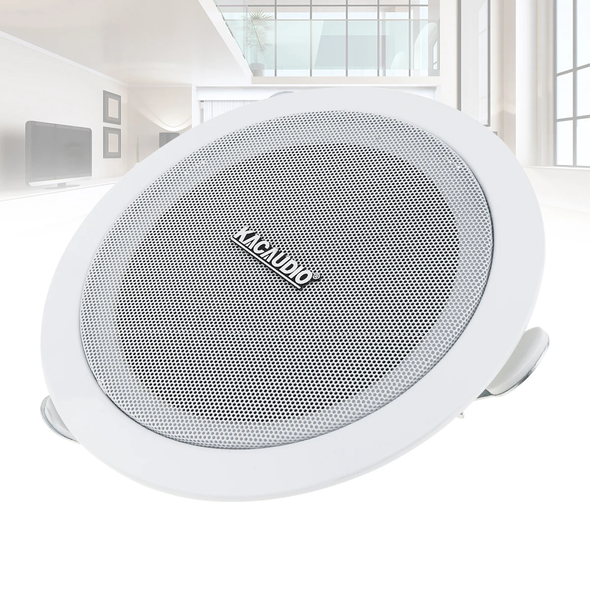 

New 6W Surface Mount Metal Microphone Input USB MP3 Player Ceiling Speaker Public Broadcast Background for Home / Supermarket