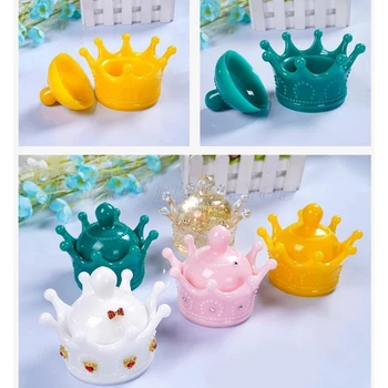 

3Pcs/Set Crystal Epoxy Resin Mold Crown Storage Box Casting Silicone Mould 9 Square Grids Pyramid Container Making Tools