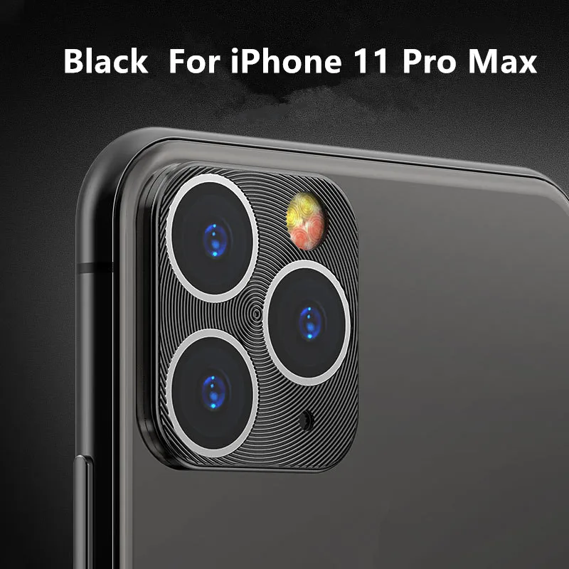 Защита для объектива камеры пленка для IPhone 11 Pro Max Стекло Металл настоящая камера Len Защитная крышка для IPhone11 Pro Max стеклянная крышка - Цвет: ForiPhone 11 Pro Max