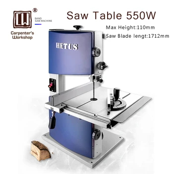

550W Electric Wood Band Saw Machine Wood Cutting Machine Carpentry Table Saw