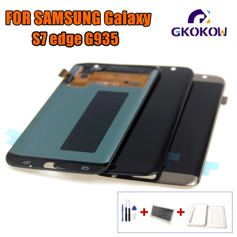 Тестовый ЖК-дисплей для samsung S7 edge, ЖК-дисплей для S7 edge, G935, G935F, ЖК-экран, сенсорный дигитайзер, сборка