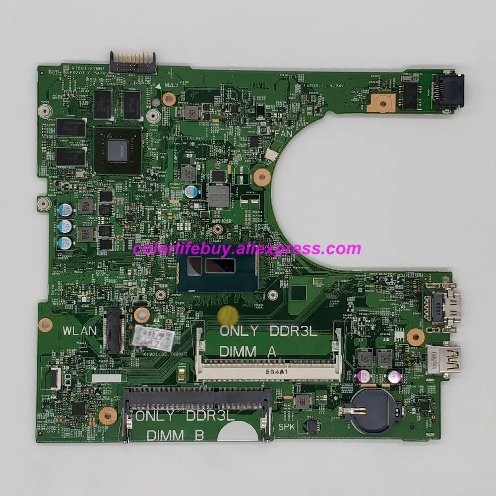Натуральная CN-0DTMMV 0DTMMV 14216-1 1XVKN N16V-GM-B1 GPU i3-5015U материнская плата для ноутбука Dell Inspiron