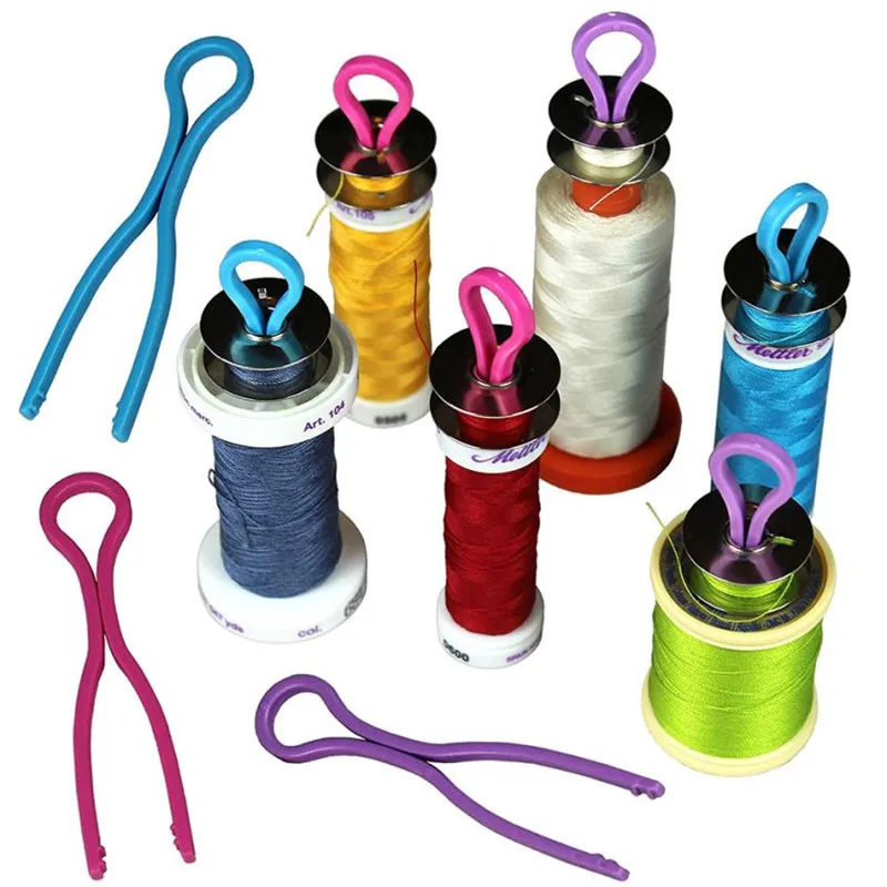 

10/20/30pcs Obbin Keep Your Bobbin Threads Matched Up With Your Thread Spools Colorful Sewing Machine Bobbin Threads Tool #B5
