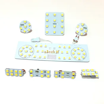 

July King 8 pcs/lot, LED Car Interior Reading Lights Case for Volkswagen Passat B6 Magotan 2007+, 5050 SMD 6000K