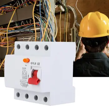 

4P 400VAC GYL8 Circuit Breaker 50/60Hz IP20 Electric Leaking Protector Current Circuit Breaker