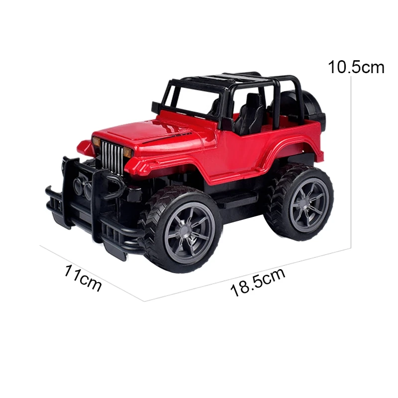 Toys Car, 4-Way Remote Control Car, Big Foot R/C Vehicle, for Boys & Girls (Red & Black)