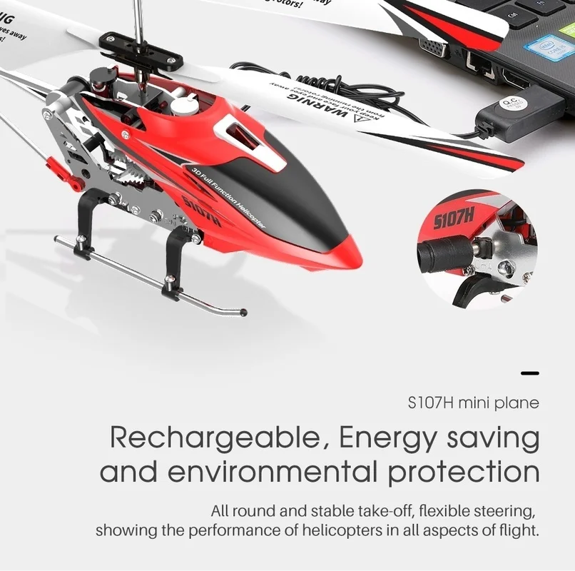 SYMA S107H RC вертолет светодиодный светильник пульт дистанционного управления 3.5CH Летающий вертолет с супер мини-пультом дистанционного управления RC игрушки