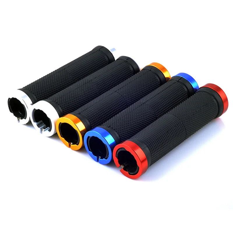 

Bicycle Handlebar Grips Cover MTB Mountain Bicycle Handlebar Grips Lock-on Fixed Gear Rubber Bike Grips Cycling Parts