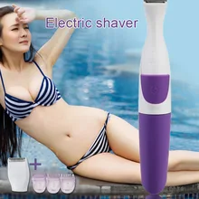 Хит, для женщин, 2 в 1, депилятор, бритва, влажная, сухая, бритва, бикини, линия подмышек, триммер для удаления волос, CNT 66