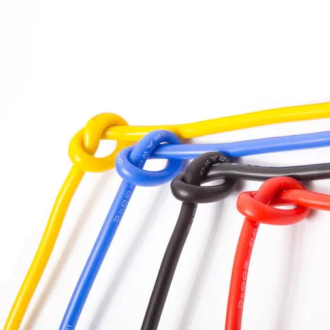 2MLot 1214161820262830 AWG Gauge Wire Flexible Silicone Stranded Copper Cables For RC 1m Black and 1m Red Color title=