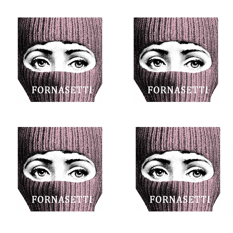Fornasetti Coasters Insulation Mat Wooden Pad Coffee Coasters Classical Square Tea Coaster Artistic Cup Pads Gift for Friend - Цвет: 13