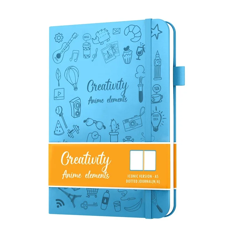 Creativity Notebook A5 Notepad Dot Matrix Horizontal Line Inner Page Two-color Ribbon