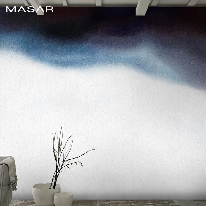 MASAR Ink Smudge Живопись дизайн китайский облако абстрактное искусство Фреска ресторан спальня фон настенная бумага проникновение