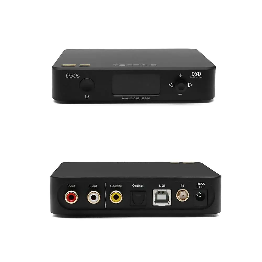 Hi Fi USB ЦАП TOPPING D50S ES9038Q2M XMOS XU208 Bluetooth декодер Amp DSD оптический коаксиальный вход 32 бит