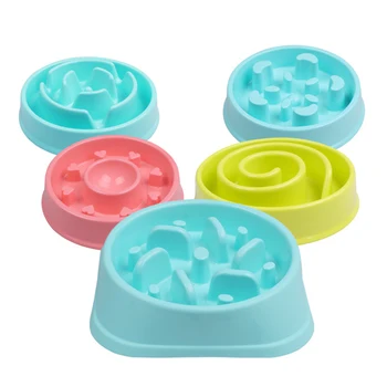 

Dropshipping Pet Dog Feeding Food Bowls Puppy Slow Down Eating Feeder Dish Bowl Prevent Obesity Pet Dogs Supplies