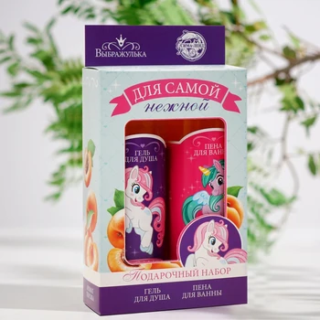 

Set for the girl "For the most tender!" (Peach Shower Gel + Peach Bubble Bath)