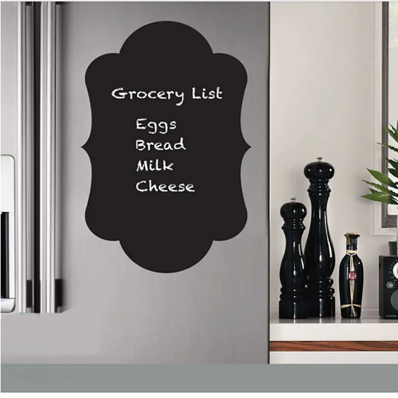 Съемный меню холодильник наклейка для доски черная доска Стикеры Украшения