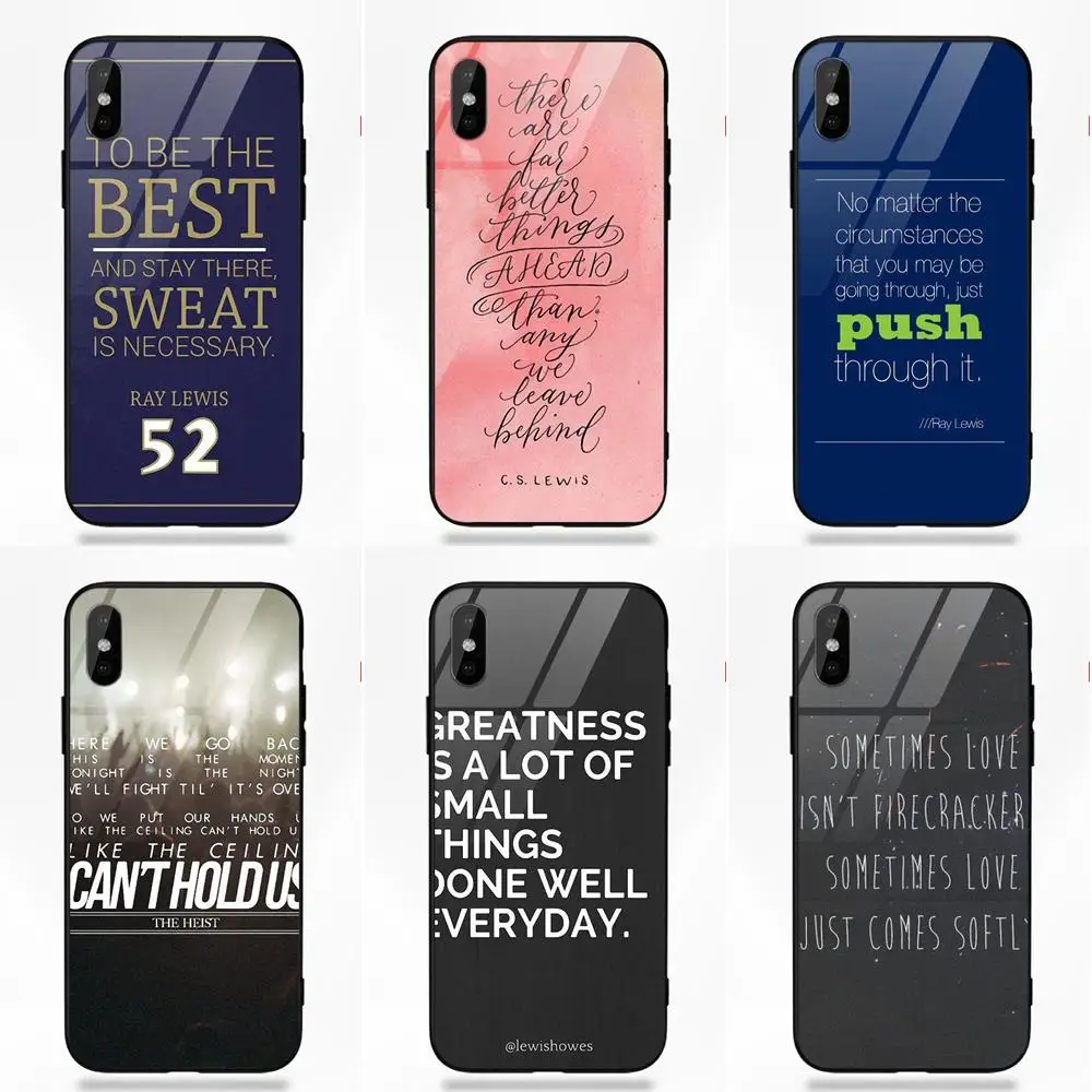 Vvcqod Рэй Льюис цитаты для Apple iPhone 5 5C 5S SE 6 6S 7 8 Plus X XS Max XR новейшая мягкая рамка из ТПУ +