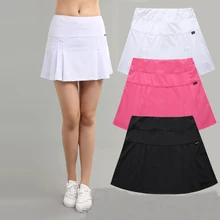 Спортивные женские шорты для бега, быстросохнущая юбка для бадминтона, юбка для тенниса, Спортивная юбка для фитнеса, йоги, плиссированная юбка со встроенным карманом