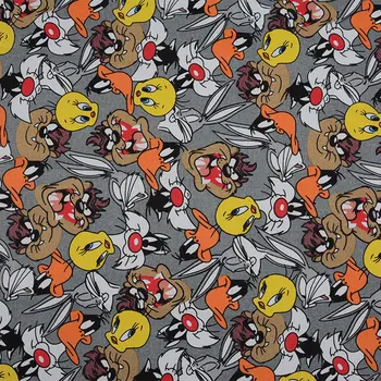 

Factory Direct Rabbit Starling Cartoon Printed Canvas, Backpack Shopping Bag Cushion Home Fabric