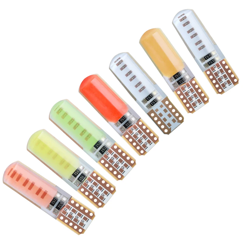 

1PCS Silica Gel T10 COB 12 W5W Wedge Light Auto Marker Light Reading Dome Lamp Clearance Light Auto LED Turning Light 12V Canbus