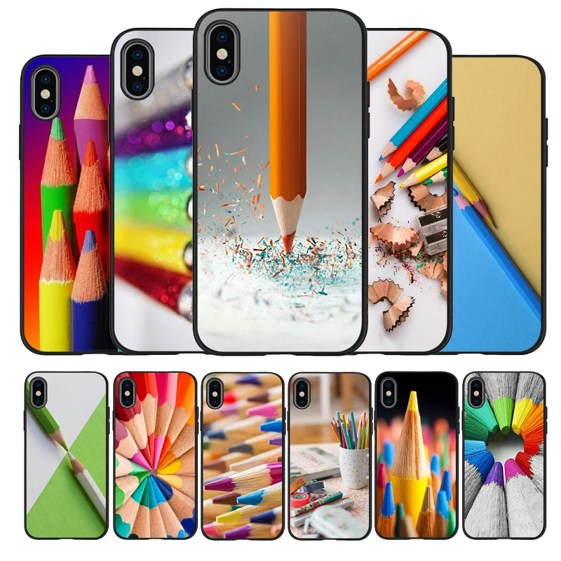 Цветной силиконовый чехол для iPhone 12 XR XS Max 5 5S SE 2020 6 6S PLUS 7 8 X 11Pro 11 | Мобильные