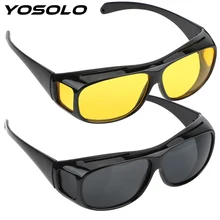 YOSOLO, очки для вождения автомобиля, очки с УФ-защитой, очки ночного видения, солнцезащитные очки унисекс, HD vision, солнцезащитные очки, мотоциклетные очки