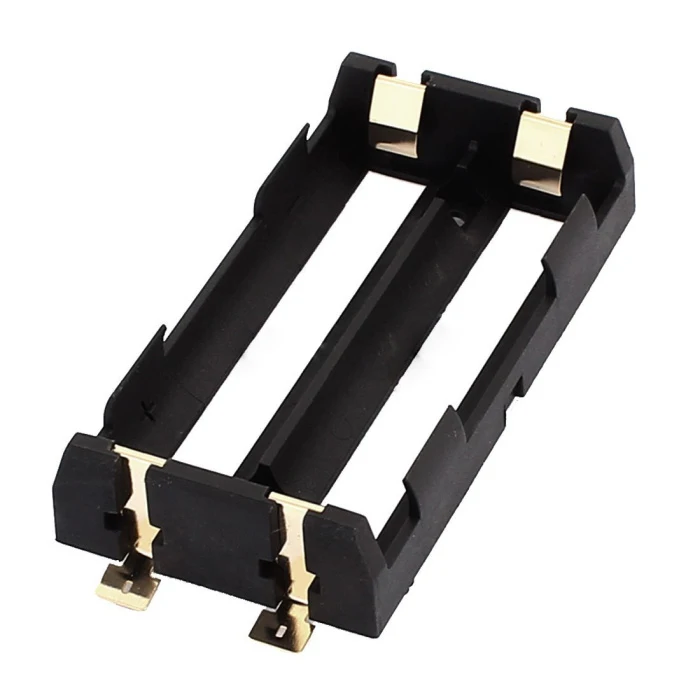 

Plastic double 18650 Battery holder Black