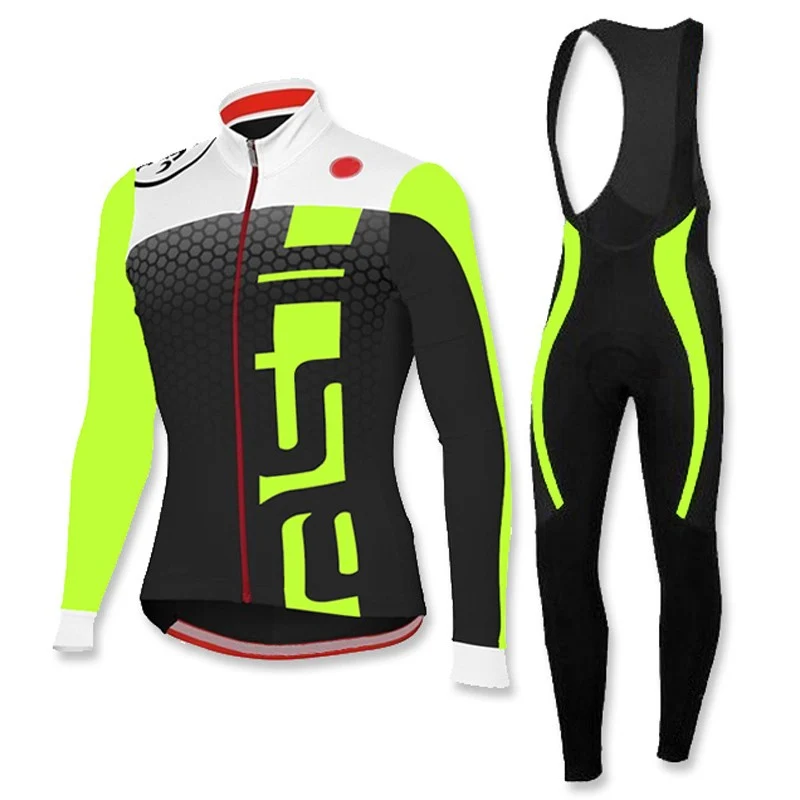 C18 Длинный рукав Велоспорт Джерси Набор мужская одежда go pro roupa de ciclismo 9D maillot ciclismo комплект для велоспорта ropa ciclismo hombre - Цвет: C18