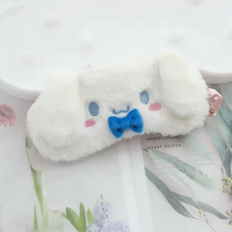 Sanrio, Hello Kitty с рисунками из мультфильма «My Melody Cinnamoroll badtz-мару персонажи Little Twin Stars Марка pom-Pom Purin плюшевые домашние тапочки с кошечкой из мультфильма затенение патч сон тени для век