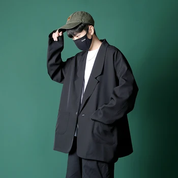 

2019 Autumn New Korean Version Of The European And American Style Casual Loose Suit Jacket Large Size