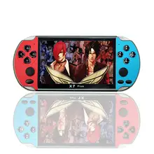 32/64/128 бит " 7" lcd X9 plus двойной рокер 16G Портативная Ретро игровая консоль видео MP5 TF карта для GBA/NES 10000 игр X7 цветов