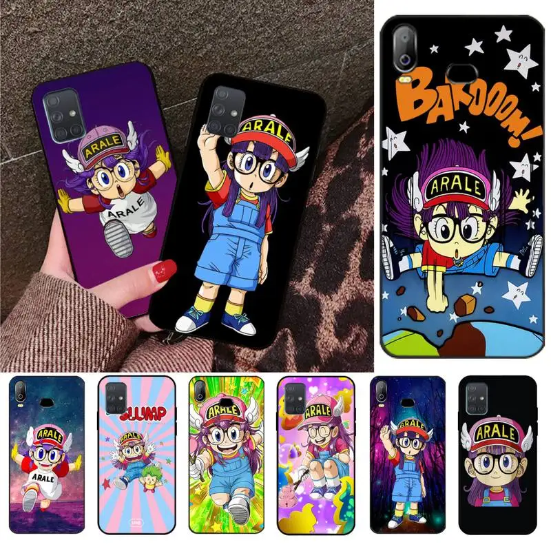 Милый мультяшный Мягкий силиконовый чехол для телефона из ТПУ Arale Norimaki Samsung A10 A20 A30