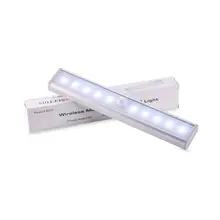 Светодиодный светильник под шкаф PIR датчик движения лампа 10 светодиодное освещение для шкафа шкаф кухонный ночник