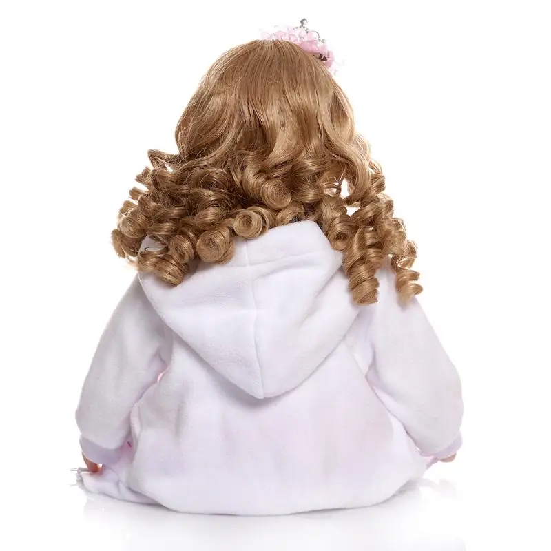 NPK кукла boneca reborn baby 2" 60 см силиконовые виниловые Детские куклы reborn Adoras принцесса девочки playmate игрушка кукла подарок