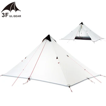 

3F Tent UL GEAR 2 Person 1 Person Outdoor Ultralight Camping Tent 3 Season 4 Season Professional 15D Rodless Tent ultralight