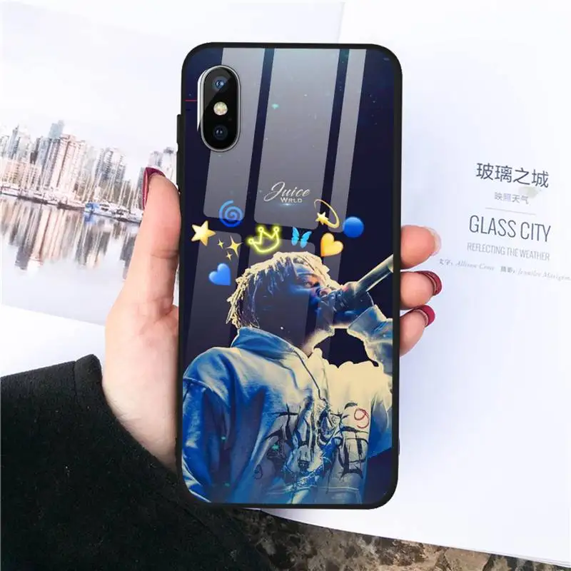 otterbox cases rapper Juice WRLD 999 Phone Case Tempered glass For iphone 11 12 PRO MAX X XS XR 5C 6 6S 7 8 plus designer phone cases Cases For iPhone