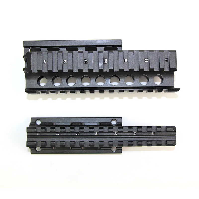 AK47 74 AKs AKM Quad Rails крепление Handguard Rail 20 мм Пикатинни боковой рельс прицел светильник крепление рельсы Чехлы для охоты аксессуары