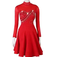 Платье для латинских танцев, индивидуальные платья для сальсы, платья для латинских танцев, платья для латинских танцев, синие, красные, черные, lq157