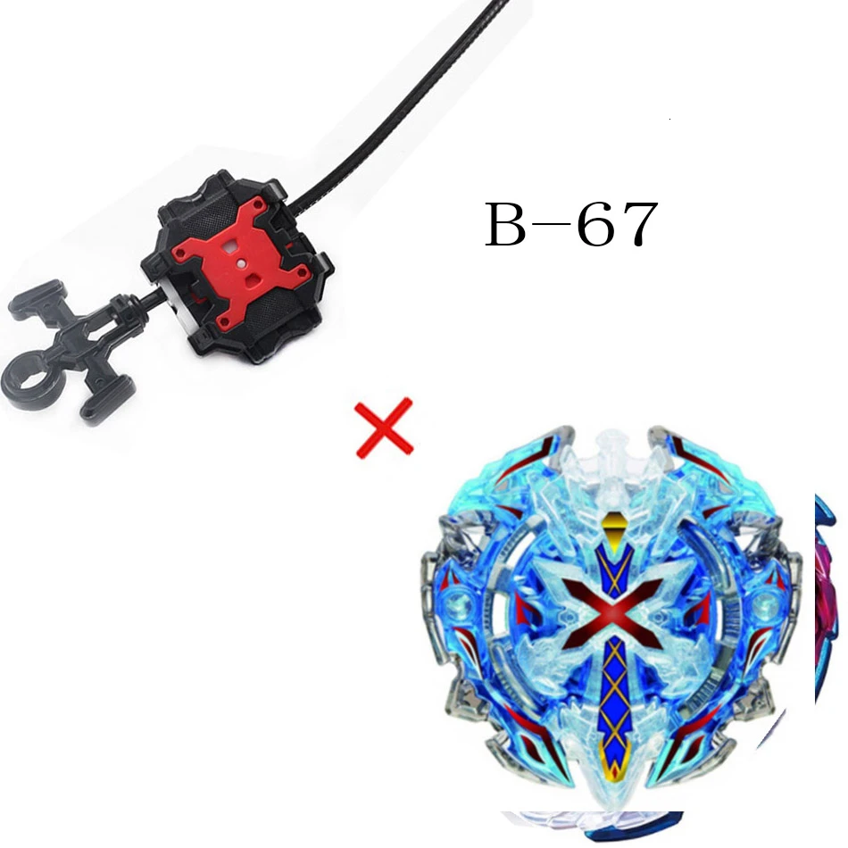 Оригинальные спиннинговые игрушки Beyblade Burst B154 B153 Топ Bayblade с пусковой установкой Металл Fusion Битва игрушка Bey Blade Blades Boy Gitf - Цвет: B-67