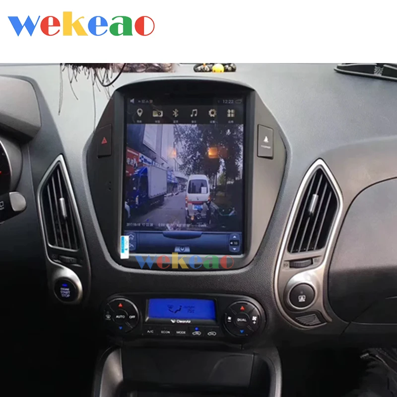 Wekeao вертикальный экран Tesla style 10,4 ''1Din Автомобильный dvd-плеер на основе Android навигационная Автомагнитола для hyundai IX35 Tucson 2010
