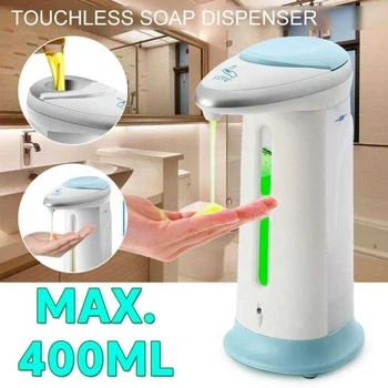 

IR Sensor Automatic Soap Dispenser Liquid Hand Cleaning Wash Bathroom 400ML Automatic Liquid Soap Dispenser Hand-Washing Device