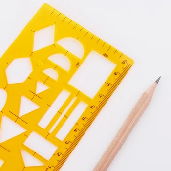 

Network Technique Technical Drawing Template Ruler Drafting Measuring Tool New M0XB