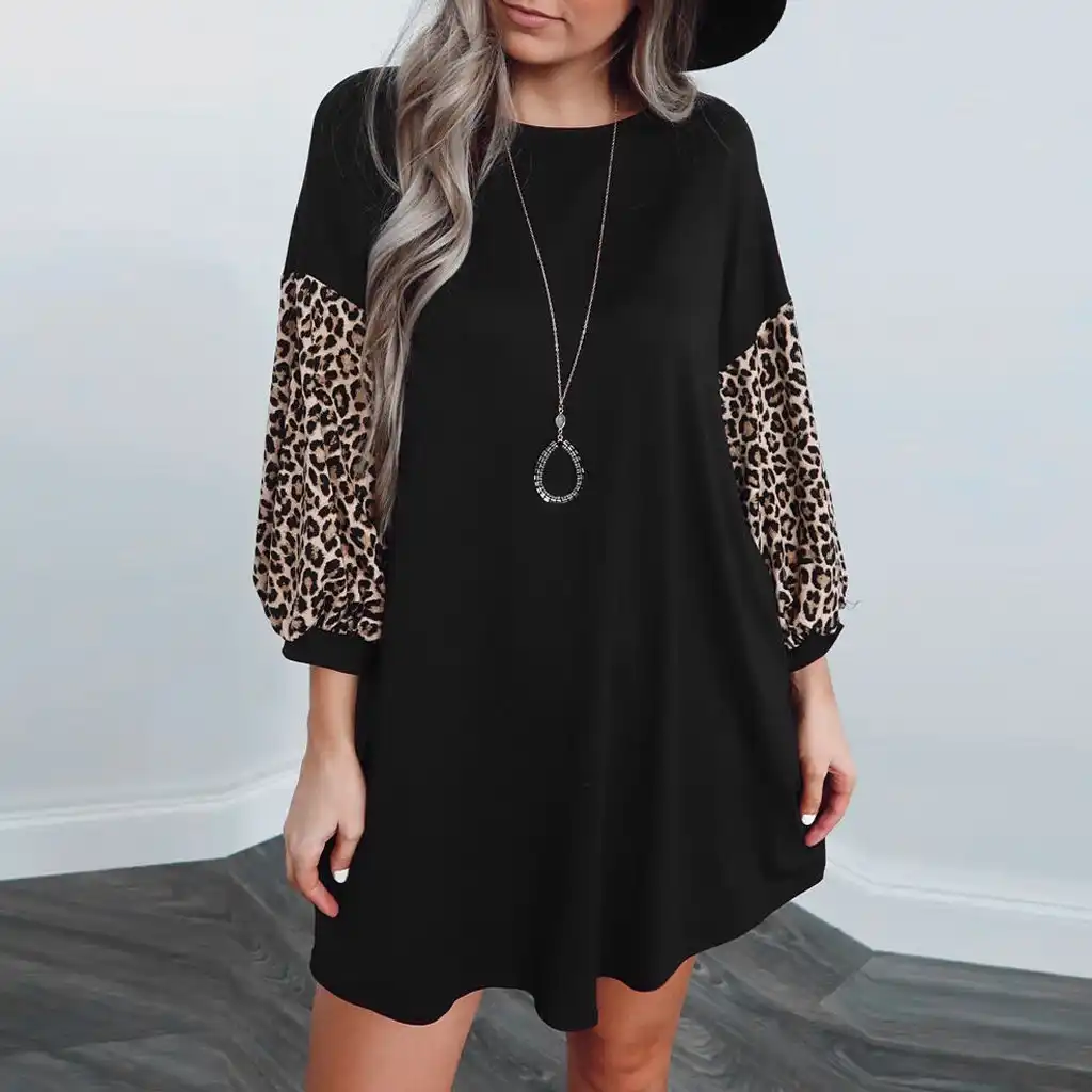 straight black dress with sleeves