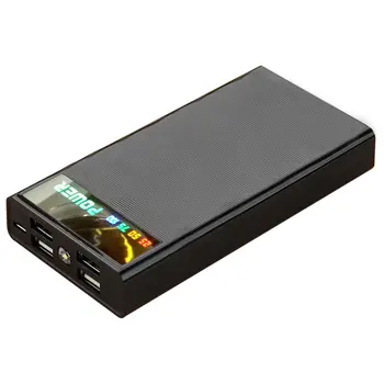 

Universal External Battery Portable Power Bank with LED Flash Light LCD Digital Display 4 USB Interfaces for Mobile Phone