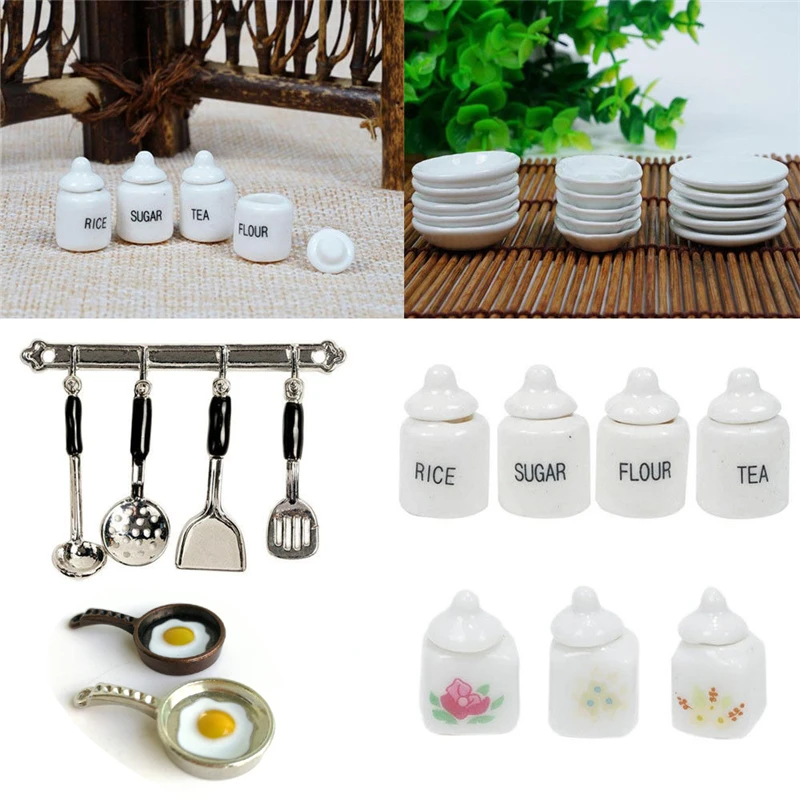 Mini Furniture Toys Dollhouse Miniature Kitchen Cooking Tool 1:12 Dollhouse Deor Birthday Gift for Girl Kids