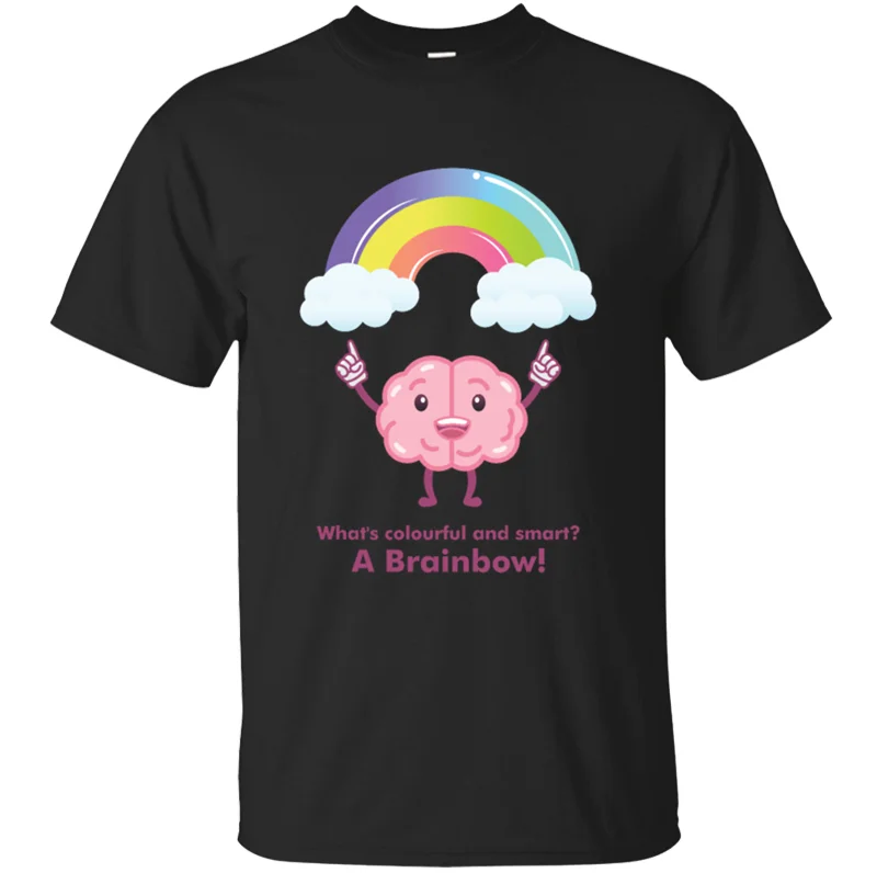 Humor Brainbow забавная футболка с плохой шуткой для мальчиков и девочек 2020 г. обычные