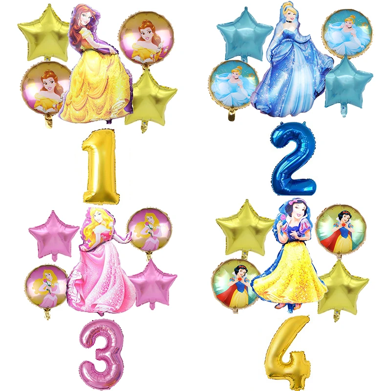 6 32Inch Nummer Elsa Anna Disney Frozen Prinses Helium Ballonnen Baby Meisje Folie Globos Verjaardagsfeestje Decoraties Kids speelgoed|Ballonnen & Accessoires| - AliExpress