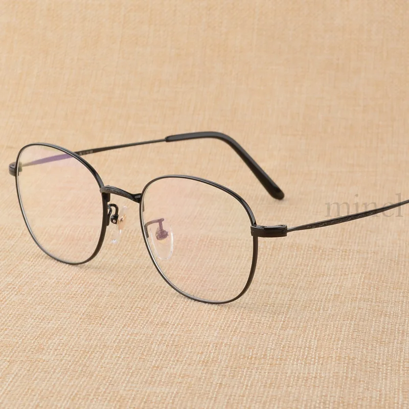 

Oval Oversized Men Women Glasses Frame Transparent Optical Vintage Spectacle Round Retro Metal Myopic Frames NX