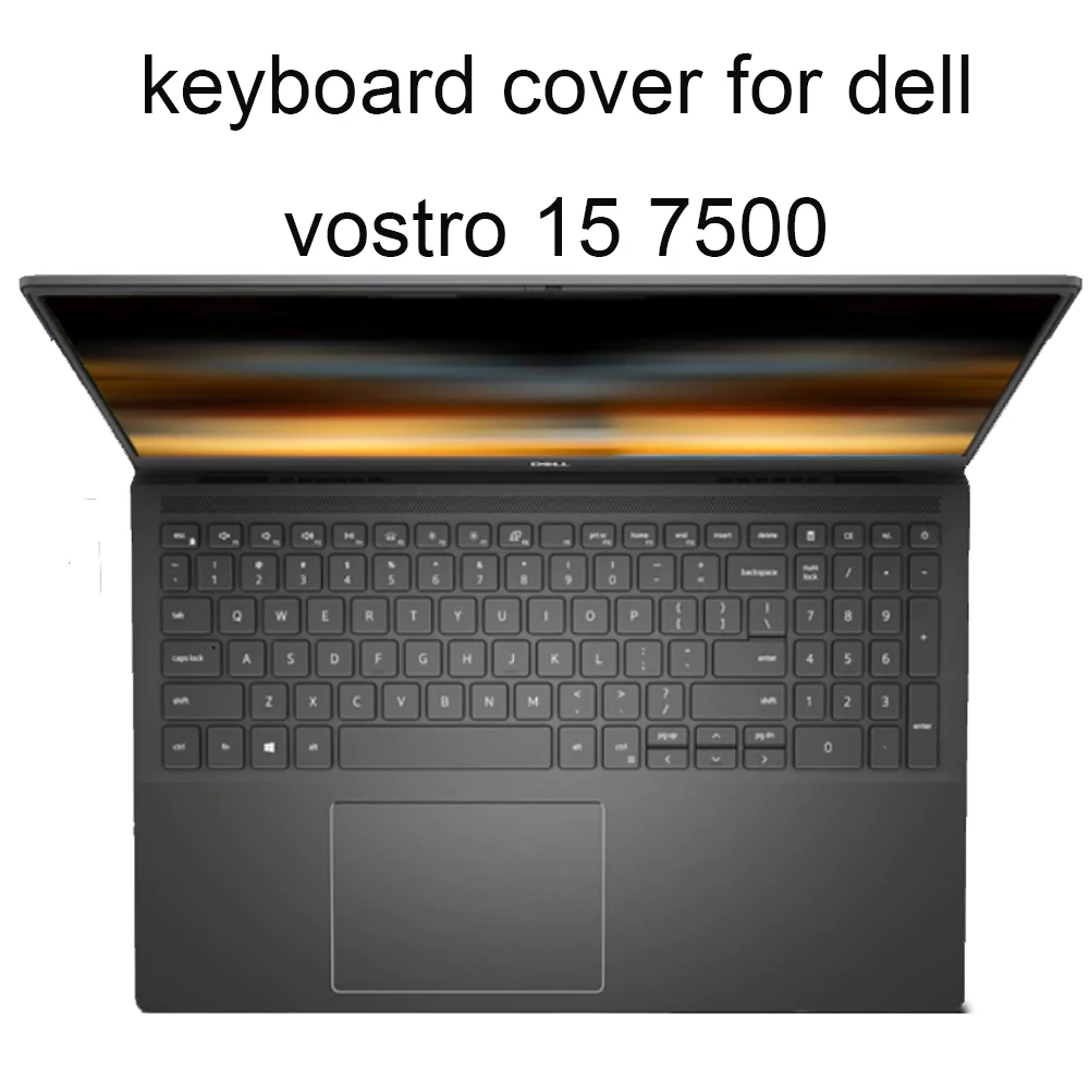 Чехлы для клавиатуры Dell vostro 15 7500 3590 14 3490 макет США 2020 защитный чехол силикон